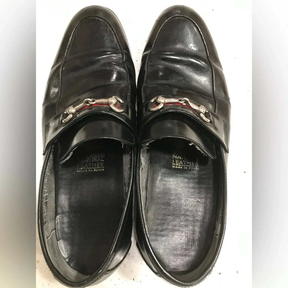 Gucci Black Horse-bit Loafers Gucci Size 10.5 VINTAGE  PAIR WITH JEANS